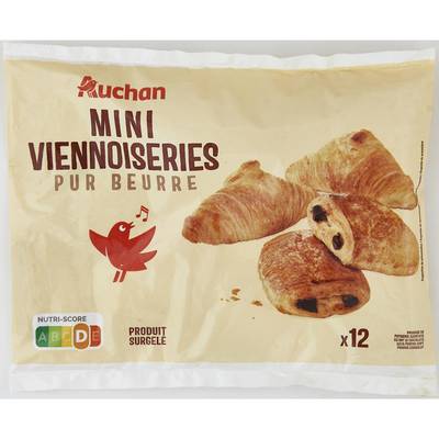 Auchan Mini viennoiserie pur beurre, 300g