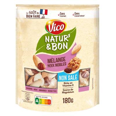 Vico Mélange noix et fruits nobles non salée, 180g