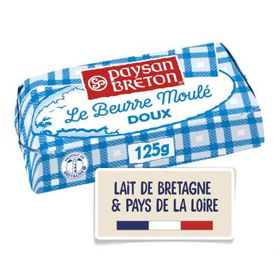 Paysan Breton Beurre moulé doux, 125g