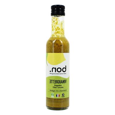 Nod Vinaigrette Gingembre citron curcuma bio, 24cl