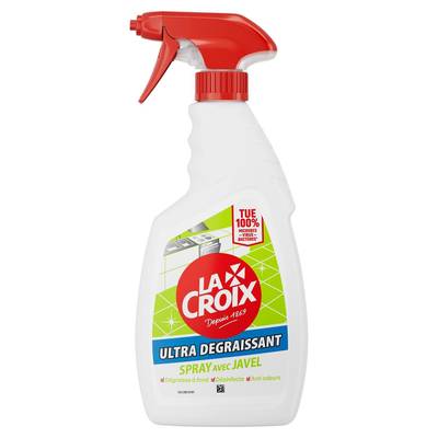 La Croix Spray Eau de Javel Désinfectant ultra dégraissant, 500ml