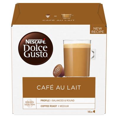 Nescafe Dolce Gusto Café au Lait, 16 capsules
