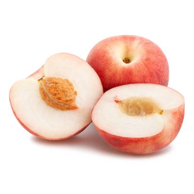 Les Paysans Bio Pêche Blanche Bio, Barquette de 500g