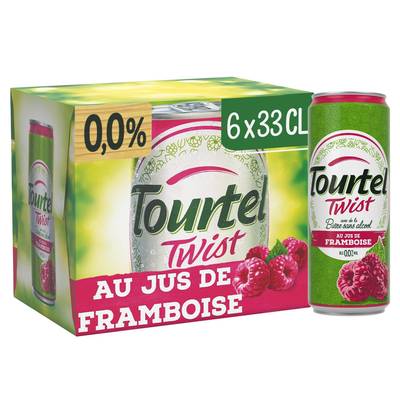 Tourtel Twist Framboise 0.00% (format boite), 6x33cl