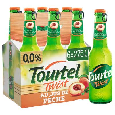 Tourtel Twist pêche 0.00%, 6x27,5cl