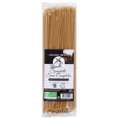 Les Moulins De Provence Spaghetti semi complète Bio, 500g