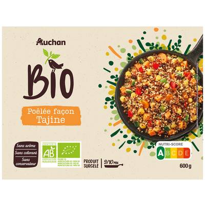 Auchan BIO Poêlée bio façon tajine, 600g