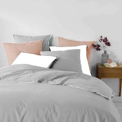 3574386442268 - Douceur D Interieur - Drap Housse Linette Gris