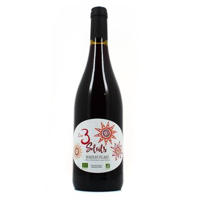 Beaujolais-Villages AOC Les 3 soleils Bio, 75cl