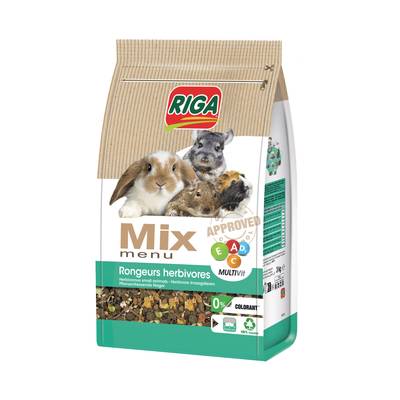 Riga Menu Mix pour Rongeur Herbivore, 3kg
