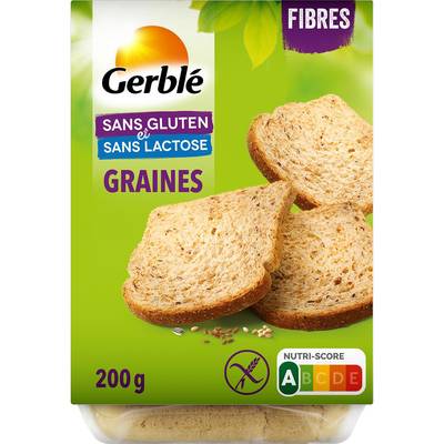Gerblé Sans Gluten Sans Lactose Pain aux Graines, 200g