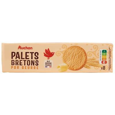 Auchan Palets bretons pur beurre, 125g