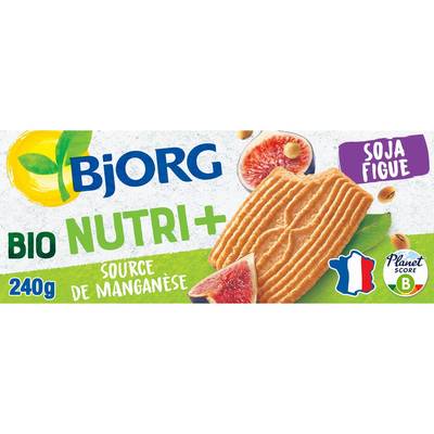 Bjorg Biscuits Soja Figue Nutri+ Bio, 240g