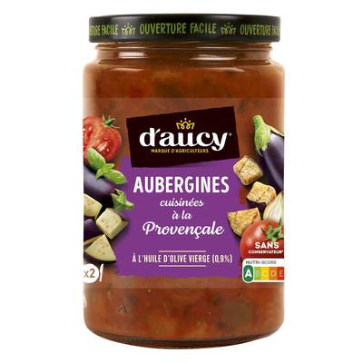 D'aucy Aubergines cuisinées à la Provençale, 380g