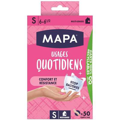 Mapa Gants fins Usages Quotidiens S, 50 pièces