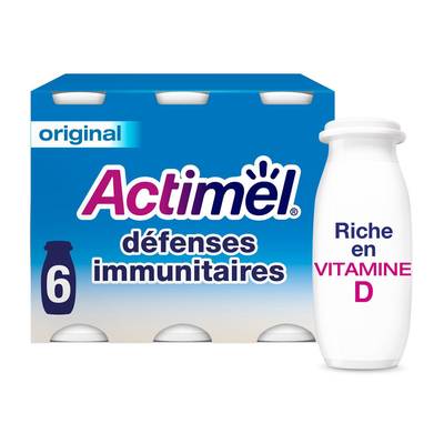 Actimel Yaourt à boire nature, 6x100g