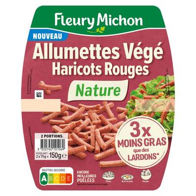 Fleury Michon Allumette Végé Haricot Rouge Nature, 2x75g