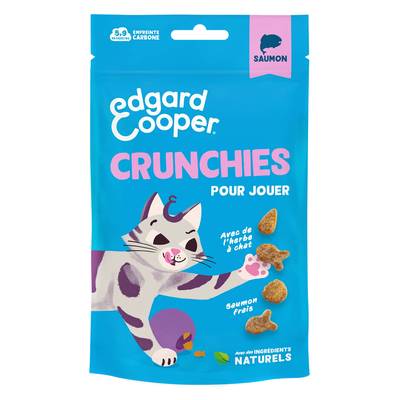 Edgard Cooper Crunchy Saumon Sans Céréales - Friandise pour chat, 50g