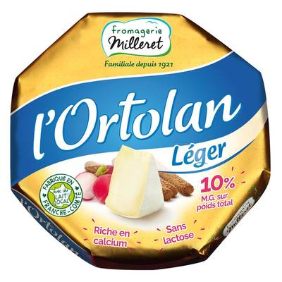 L'Ortolan Fromage léger 10%mg, 250g