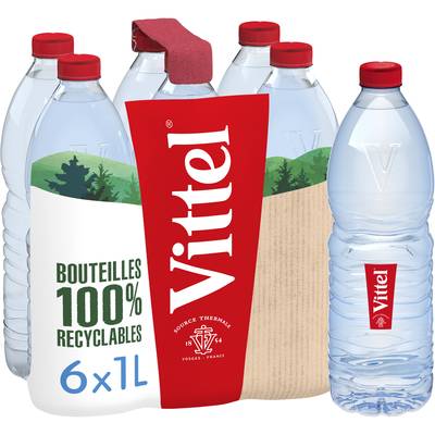 Vittel Eau minérale naturelle, 6x1L