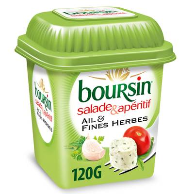 Boursin Dés de fromage Ail & Fines herbes, 120g