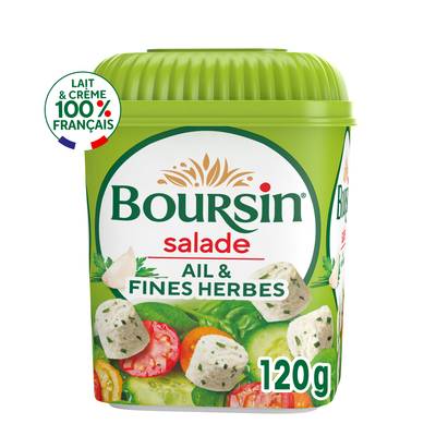Boursin Dés de fromage Ail & Fines herbes, 120g