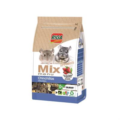 Riga Menu Mix pour Chinchillas, 600g