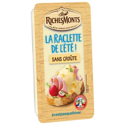 Richesmonts Fromage raclette sans croûte, 420g, 16 tranches