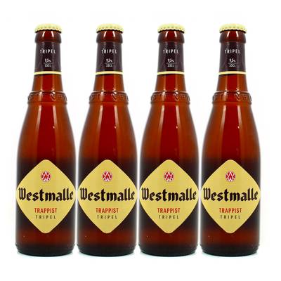 Westmalle Triple Bière Trappiste Triple 9°, 4x33cl