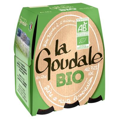 La Goudale Bière blonde bio, 6x25cl