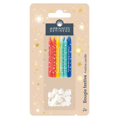 Ambiances Devineau Bougies d'anniversaire, 12 bougies