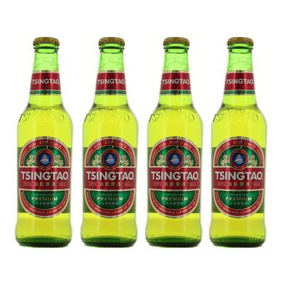 Tsing Tao Bière blonde 4,7°, 4x33cl