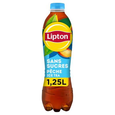 Lipton Ice Tea saveur pêche sans sucres, 1,25L