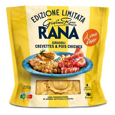 Giovani Rana Ravioli Crevettes & Pois Chiches, 250g
