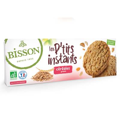 Bisson Sablés P'tits Instants céréales bio, 150g