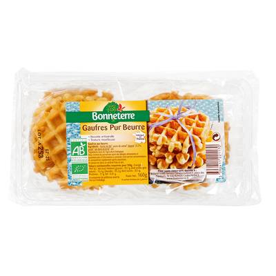 Bonneterre Gaufres pur beurre bio, 190g