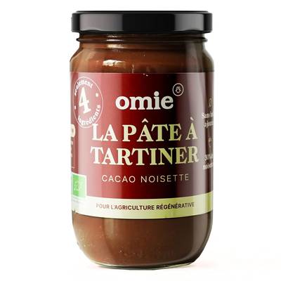 Omie Pâte à tartiner Cacao Noisettes Bio - 4 ingrédients, 300g