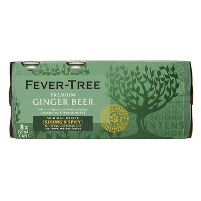 Fever Tree Boisson Ginger beer, 8x15cl