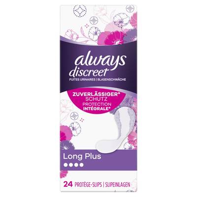 Always Discreet Protège-slips pour fuite urinaire, 24 pièces
