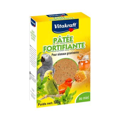 Vitakraft Patée fortifiante au miel pour oiseaux, 100g