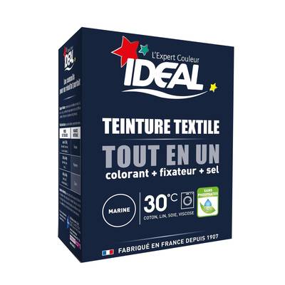Idéal Teinture textile Marine en poudre Tout En Un, 230g