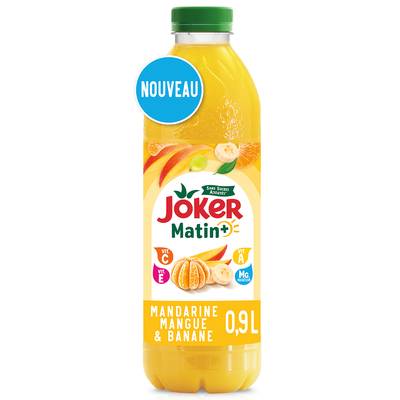 Joker Matin+ Mandarine mangue banane, sans sucres ajoutés, 90cl