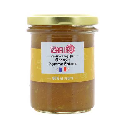 Re-Belle Confiture Orange Pomme aux épices, 230g