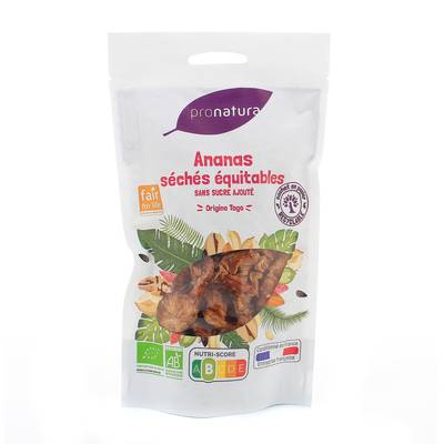 Pronatura Ananas séchés bio et éthicable, 125g