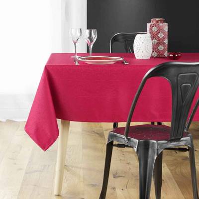 3574387230871 - Douceur D Interieur - Nappe Jacquard Déco Rouge