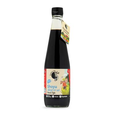 Autour Du Riz Shoyu sauce soja Allégé en sel bio, 600ml