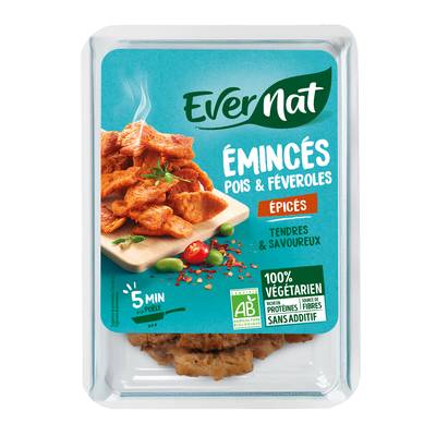 Evernat Emincé végétal épicé bio 200g, 200g