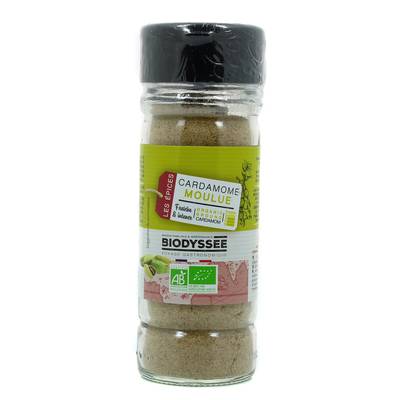 Biodyssée Cardamone moulu bio flacon verre, 30g