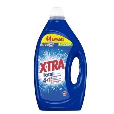 X Tra Lessive liquide Total 4 en 1, 1,98L