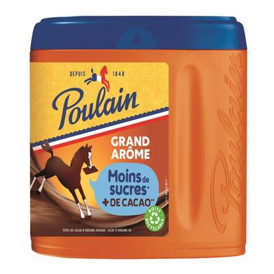Poulain Poudre Chocolat Grand arôme moins de sucres, 400g